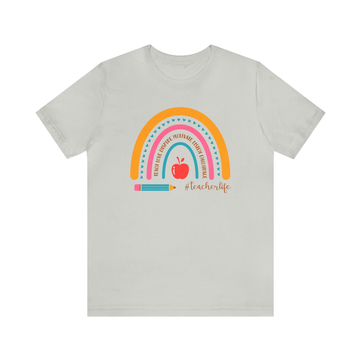 Teacher Rainbow Tee