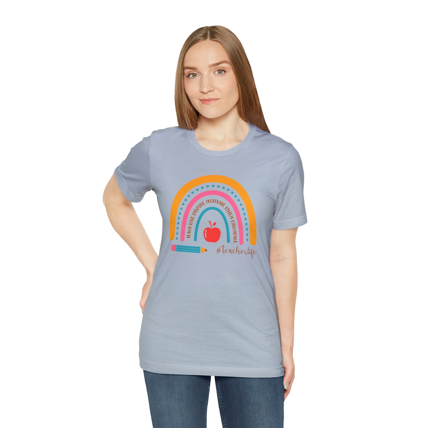 Teacher Rainbow Tee