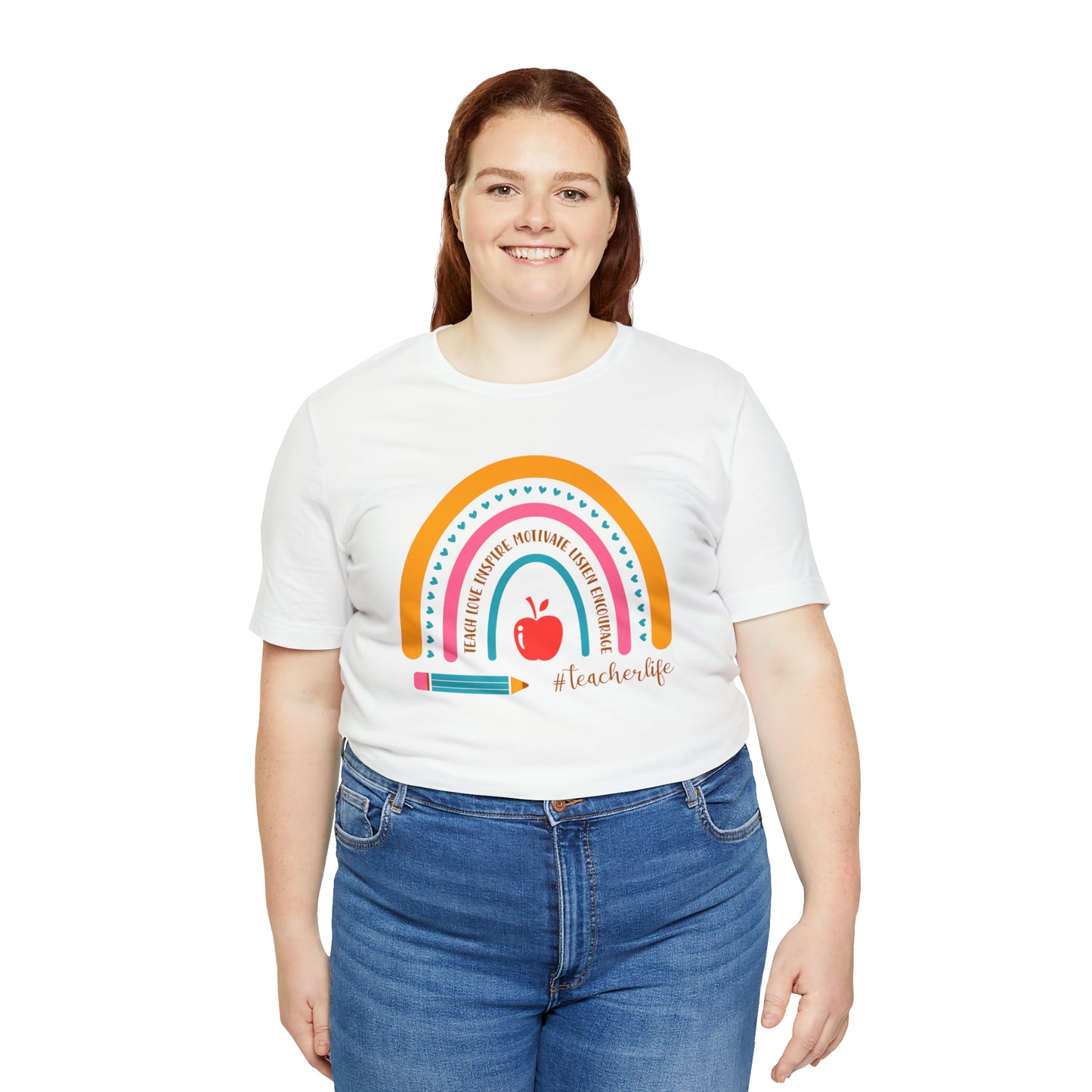 Teacher Rainbow Tee